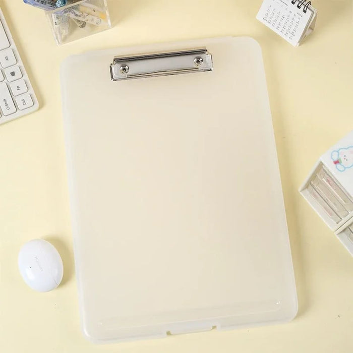 A4 File Storage Box With Writing Board Folder Clip