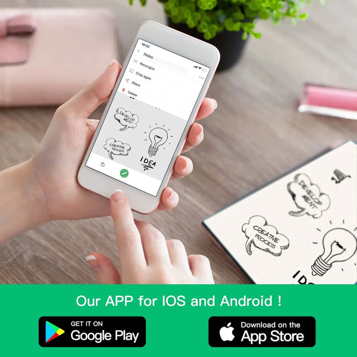 A6 Smart Notebook with Erasable Pen Wipe Sketch Cloud