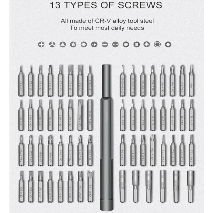 A63 63 In 1 Screwdriver Set For Mobile Phone Tablet