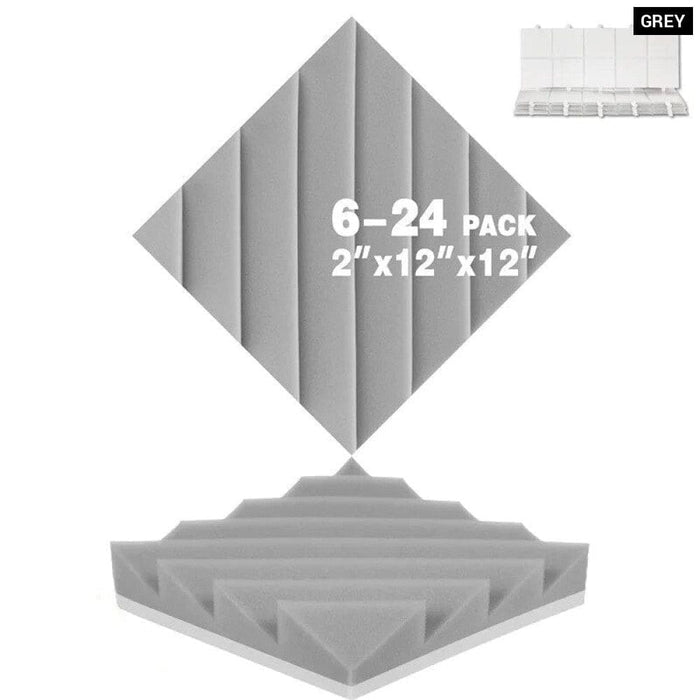 Absorption Foam Panel 6 - 24 Pcs Sound Absorber Diamond