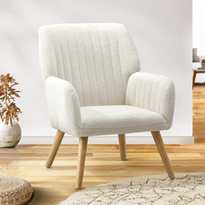 Armchair Lounge Sofa Chair Sherpa Accent Chairs Armchairs Couches White