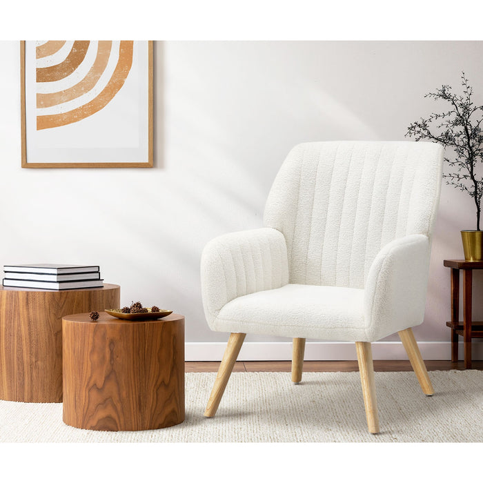 Armchair Lounge Sofa Chair Sherpa Accent Chairs Armchairs Couches White