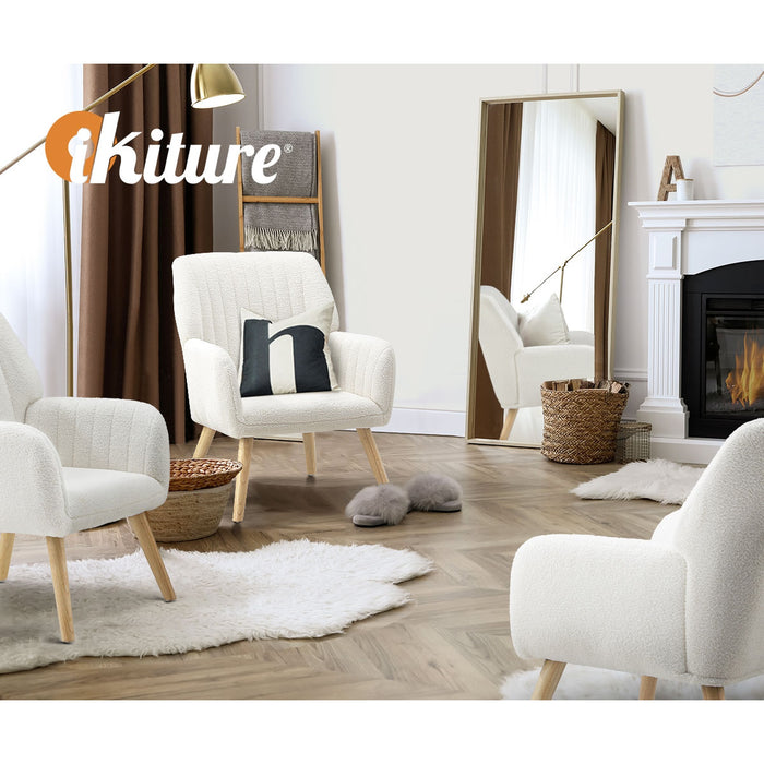 Armchair Lounge Sofa Chair Sherpa Accent Chairs Armchairs Couches White