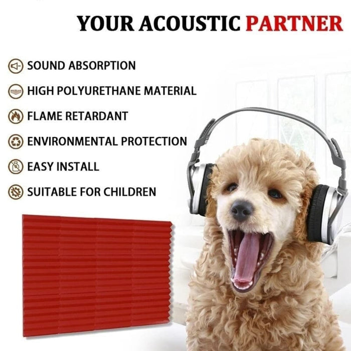 Acoustic Foam Panels 12pcs Wall Soundproofing Sound