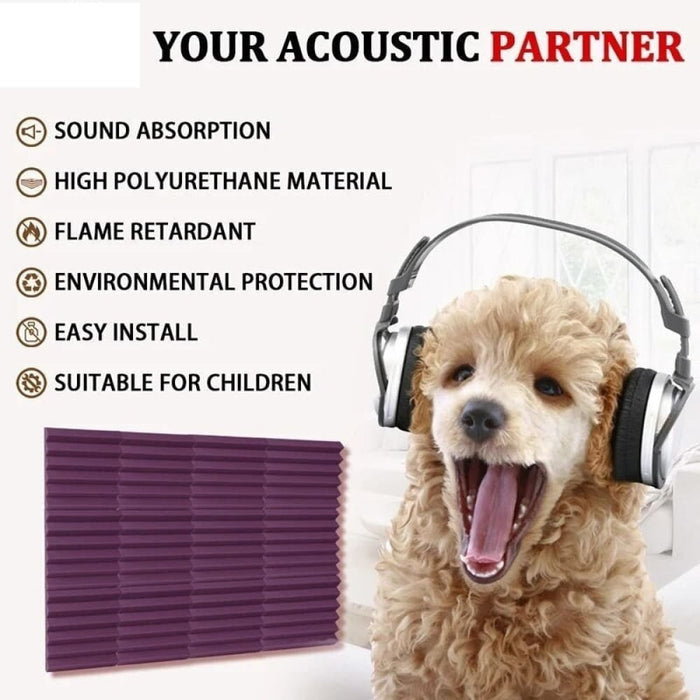 Acoustic Foam Panels 6 - 24 Pcs Soundproofing Home Studio
