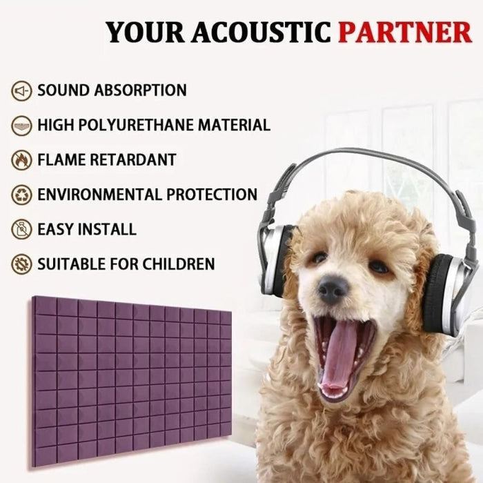 Acoustic Panels with Self-adhesive 12 Pcs Mushroom Studio