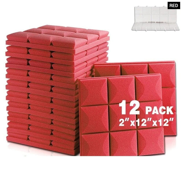 Acoustic Panels with Self-adhesive 12 Pcs Mushroom Studio