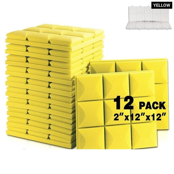 Acoustic Panels with Self-adhesive 12 Pcs Mushroom Studio