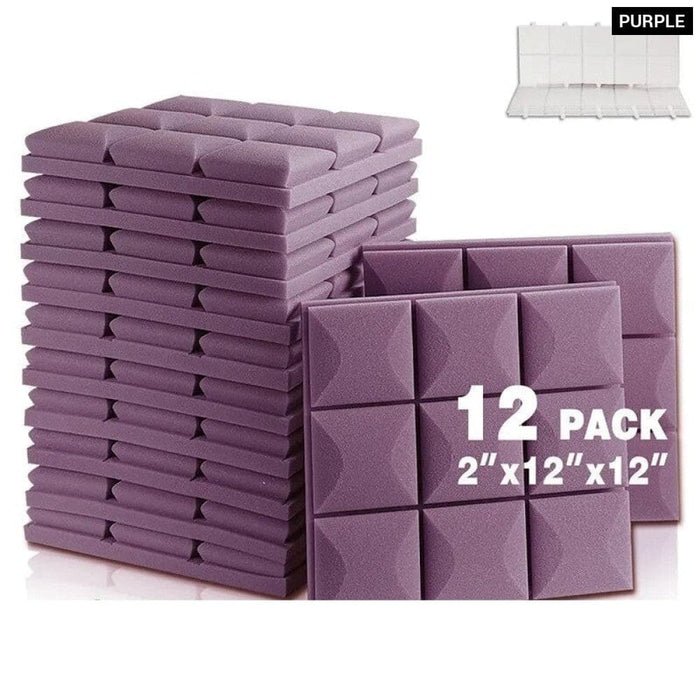 Acoustic Panels with Self-adhesive 12 Pcs Mushroom Studio