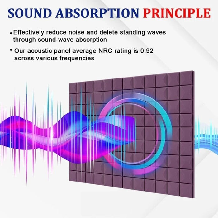 Acoustic Panels with Self-adhesive 12 Pcs Mushroom Studio