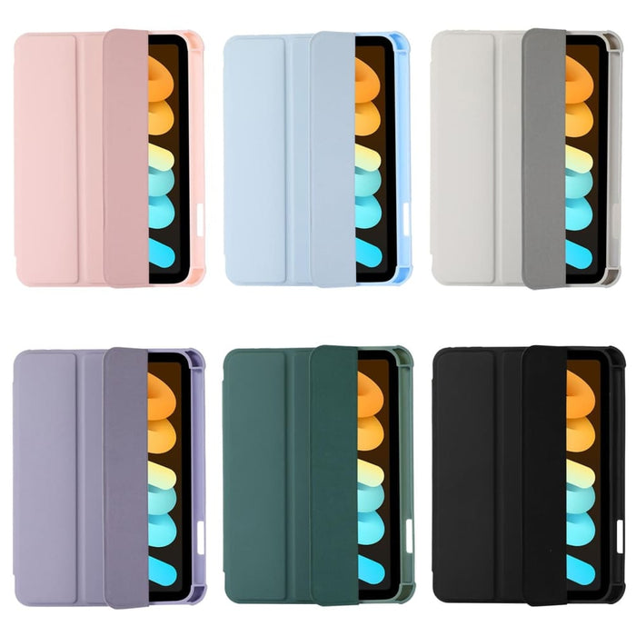 Acrylic 3 Folding Leather Tablet Case For Ipad 10th Gen