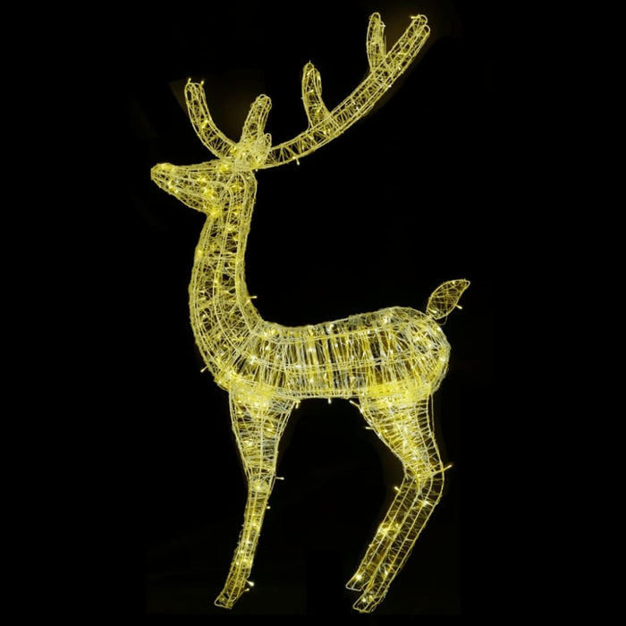 Xxl Acrylic Christmas Reindeer 250 Led 180 Cm Warm White