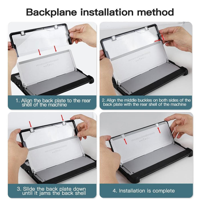 Acrylic Hand Strap Laptop Case For Microsoft Surface Go