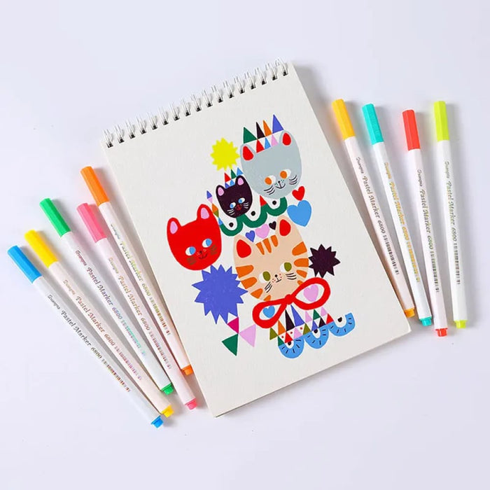 Acrylic Pastel Marker Pens 12 24 36 Colours Graffiti Glass