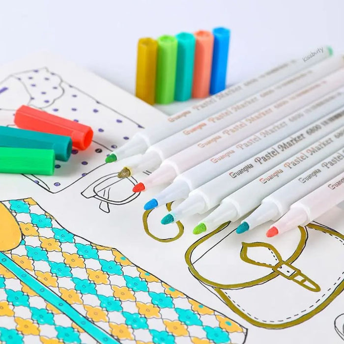 Acrylic Pastel Marker Pens 12 24 36 Colours Graffiti Glass