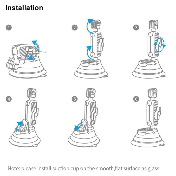Action Camera Suction Cup Phone Holder for Dji and Gopro 8/7