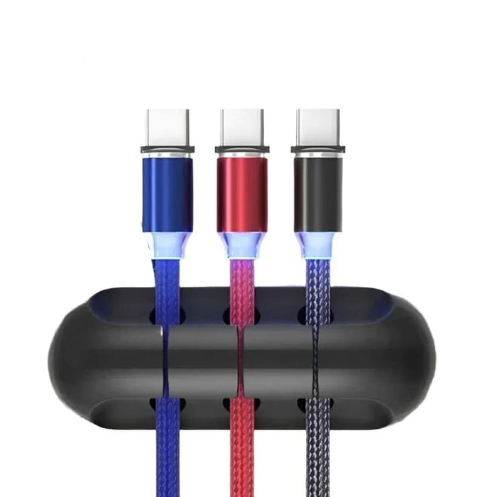 Adhesive Cord Manager For Mobile Devices