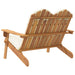 Adirondack Garden Bench with Cushions 126 Cm Solid Wood