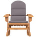 Adirondack Rocking Chair with Cushions Solid Wood Acacia