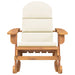Adirondack Rocking Chair with Cushions Solid Wood Acacia