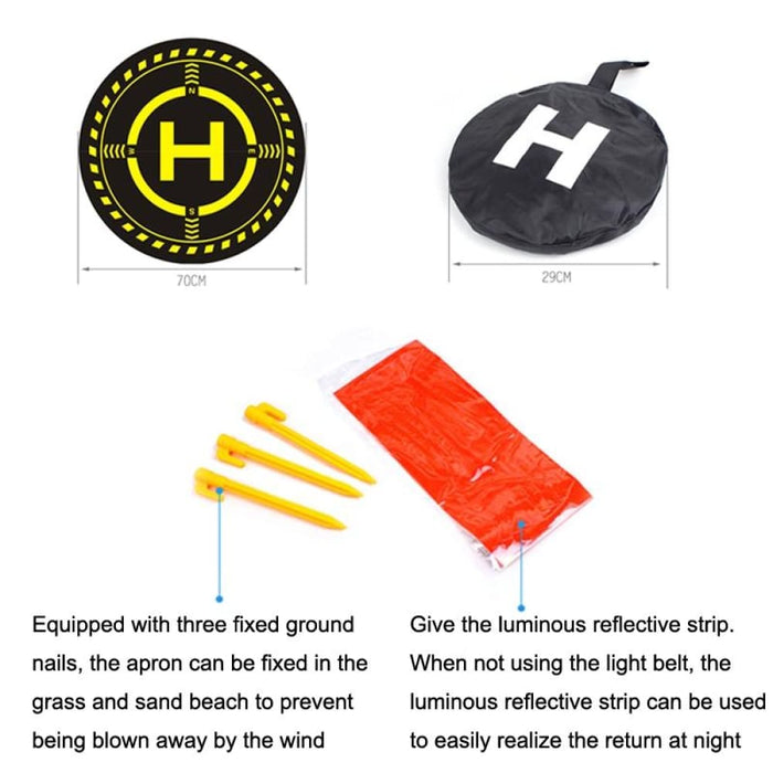 Adjustable 70cm Luminous Night Light Apron for Dji