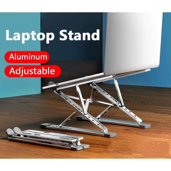 Adjustable Aluminum Cooling Pad Laptop Stand For Macbook