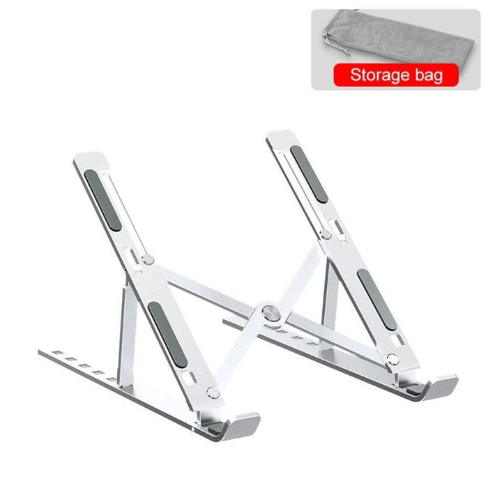 Adjustable Aluminum Cooling Pad Laptop Stand for Macbook