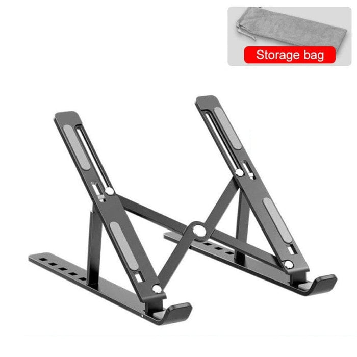 Adjustable Aluminum Cooling Pad Laptop Stand for Macbook