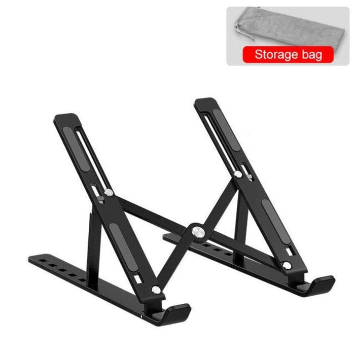 Adjustable Aluminum Cooling Pad Laptop Stand for Macbook