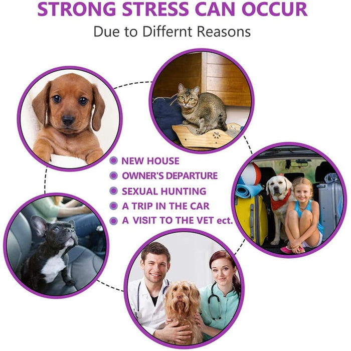 Adjustable Anxiety Pheromone Reducing Safe Calming Collar