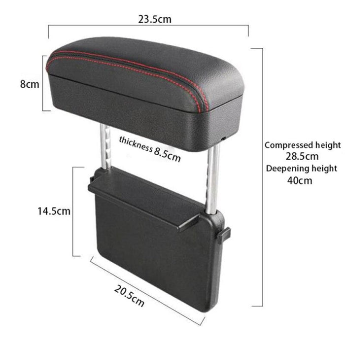 Adjustable Car Armrest Organizer Box Universal Central