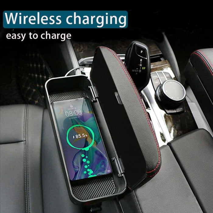 Adjustable Car Armrest Organizer Box Universal Central