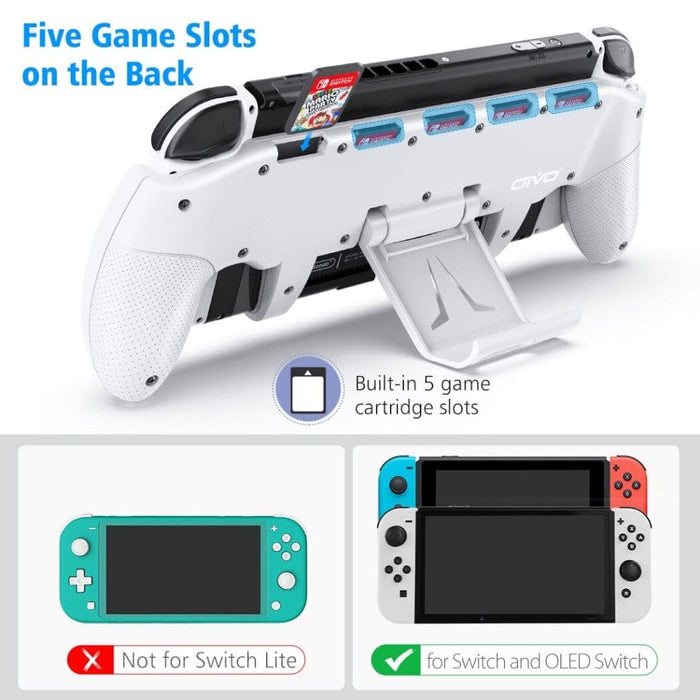 Adjustable Asymmetrical Controller Grip Holder with 5 Card