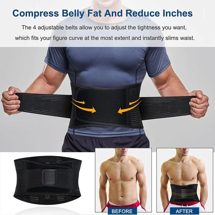 Adjustable Breathable Back Waist Brace Strap for Lower Pain