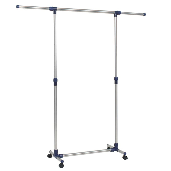 Adjustable Clothes Rack Stainless Steel 165x44x150 Cm