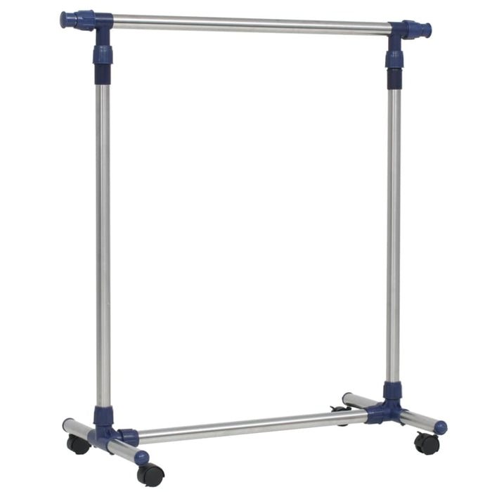 Adjustable Clothes Rack Stainless Steel 165x44x150 Cm