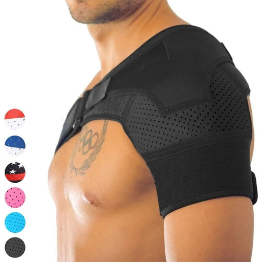 Adjustable Compression Shoulder Brace Sleeve Wrap for Pain