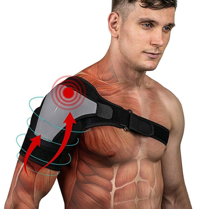 1pc Adjustable Compression Shoulder Brace Support with Ice