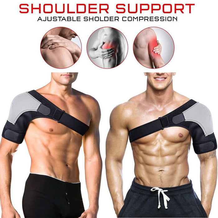 1pc Adjustable Compression Shoulder Brace Support with Ice