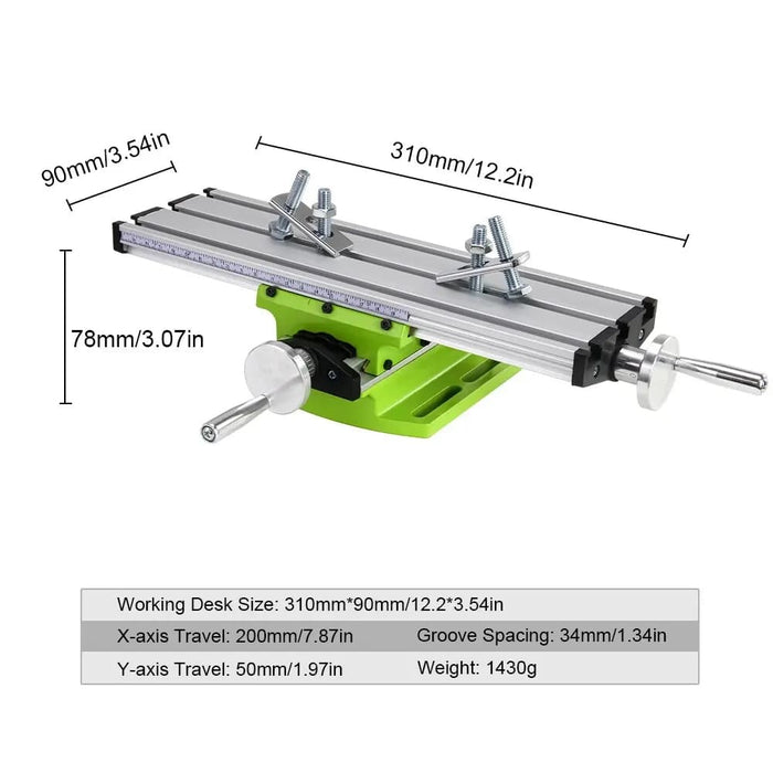 Adjustable Cross Slide Table For Milling And Drilling
