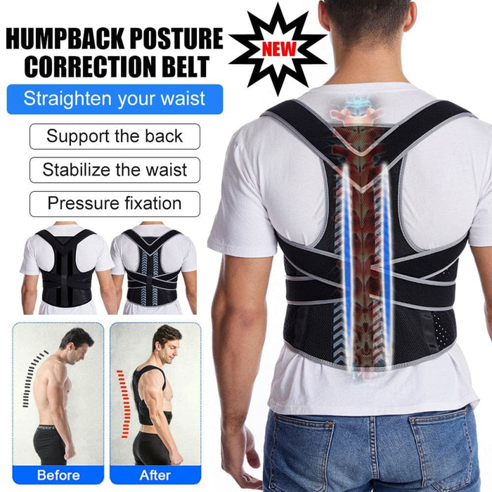 Adjustable Fully Back Posture Corrector Stop Slouching &