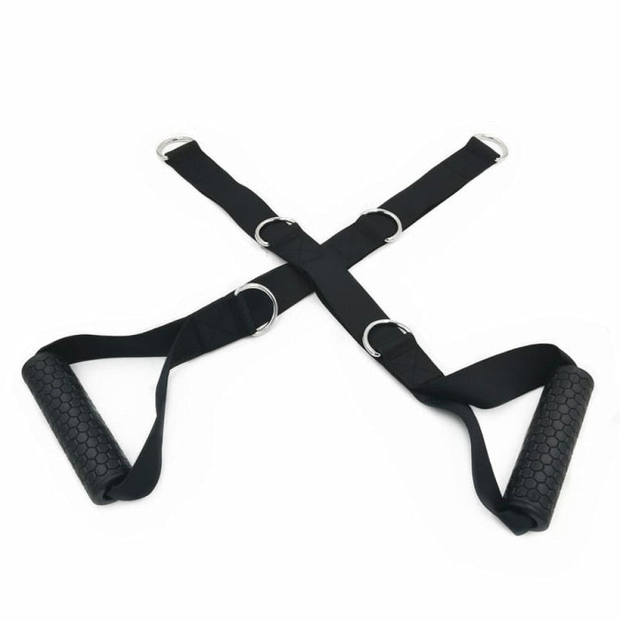 Adjustable Gym Handle with 5 D-rings for Cable Machine