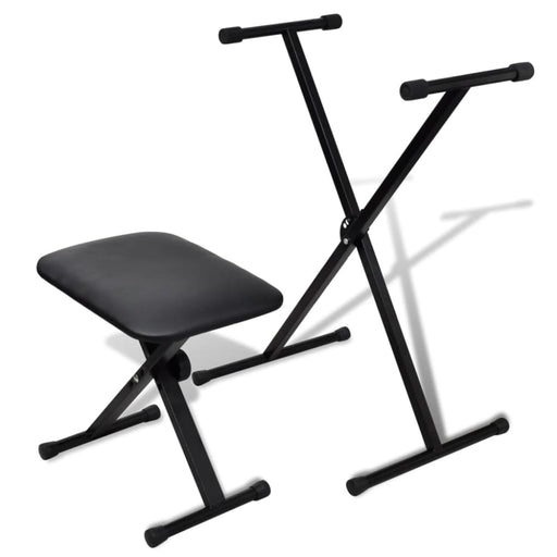 Adjustable Keyboard Stand and Stool Set Ibbtx