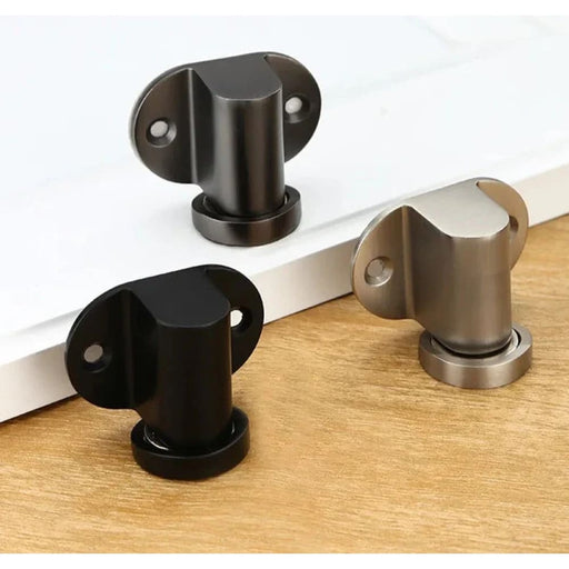 Adjustable Magnetic Door Stopper Water Proof Silver Finish