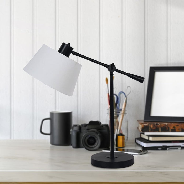 Adjustable Metal Table Lamp - Black