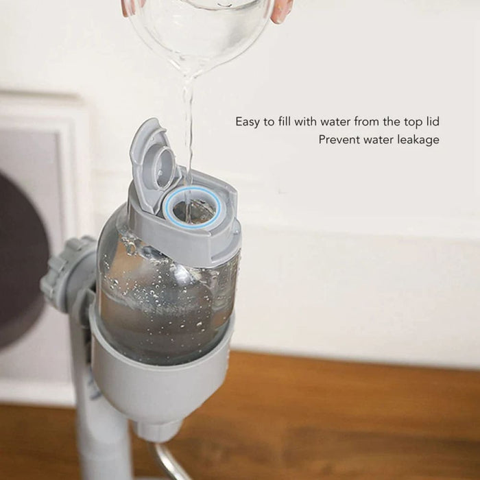 Adjustable Pet Water Dispenser Bowl No Drip Detachable 500ml