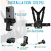 Adjustable Phone Clip With Chest Strap For Sport Camera