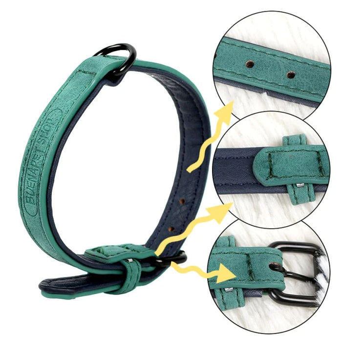 Adjustable Pu Dog Collar For Small To Large Dogs