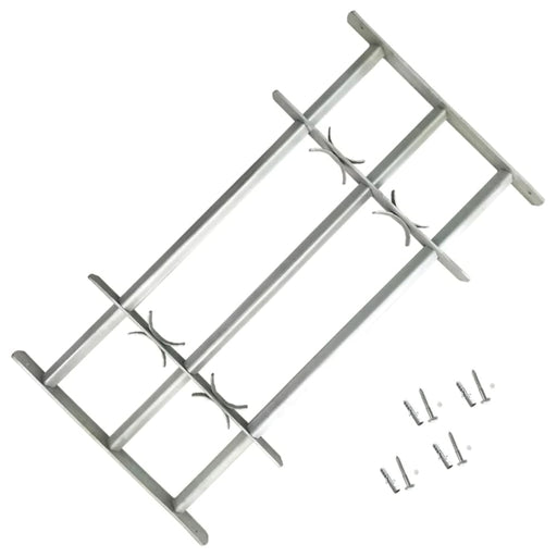 Adjustable Security Grille For Windows With 3 Crossbars