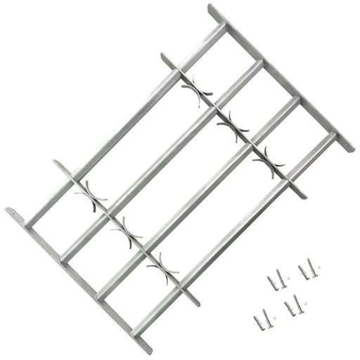Adjustable Security Grille for Windows with 4 Crossbars